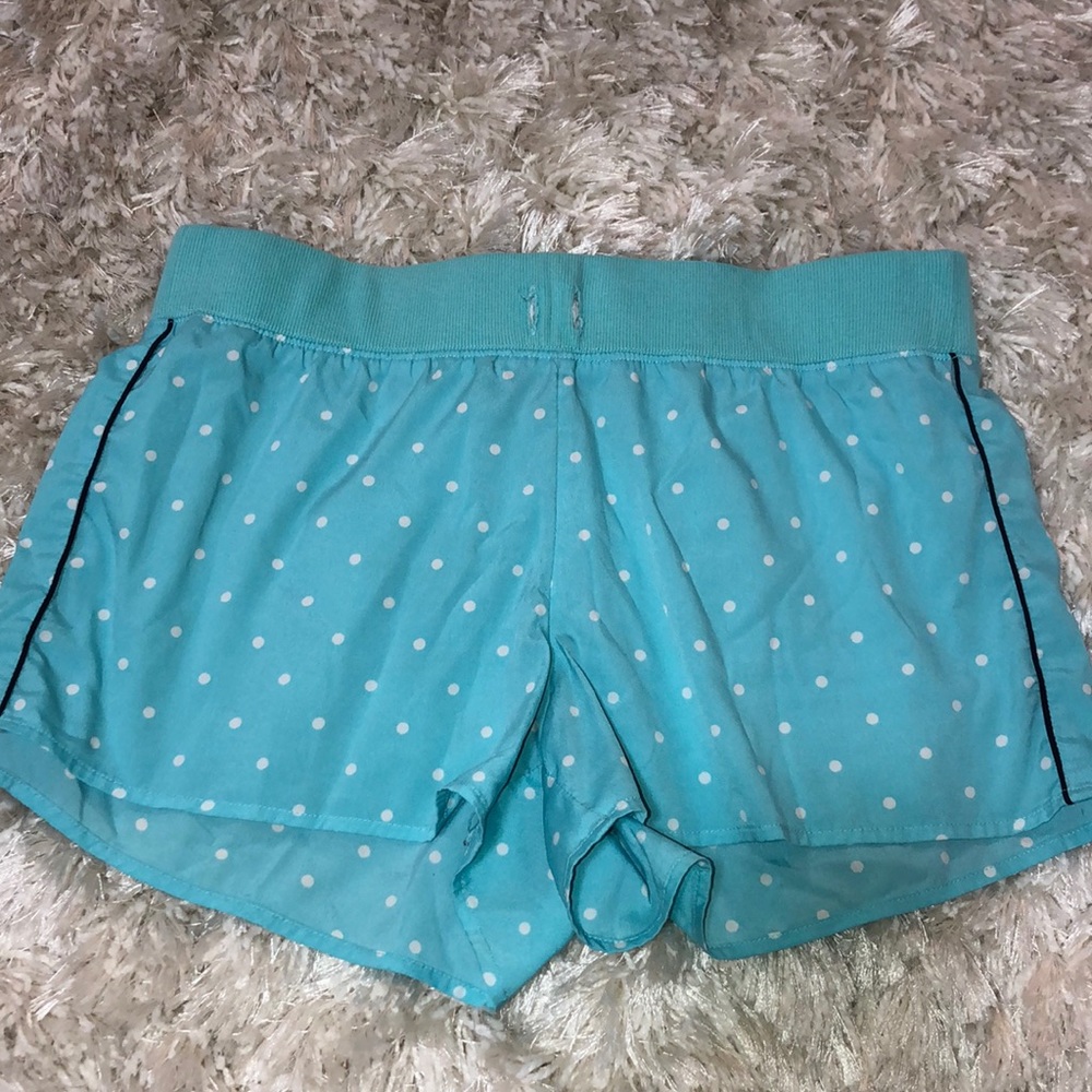 Blue & White Polka Dot Pajama Shorts